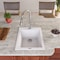 Alfi Brand White 17" Drop-In Rectangular Granite Composite Kitchen Prep Sink AB1720DI-W - alternate 2